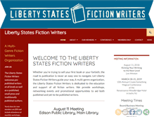 Tablet Screenshot of libertystatesfictionwriters.com